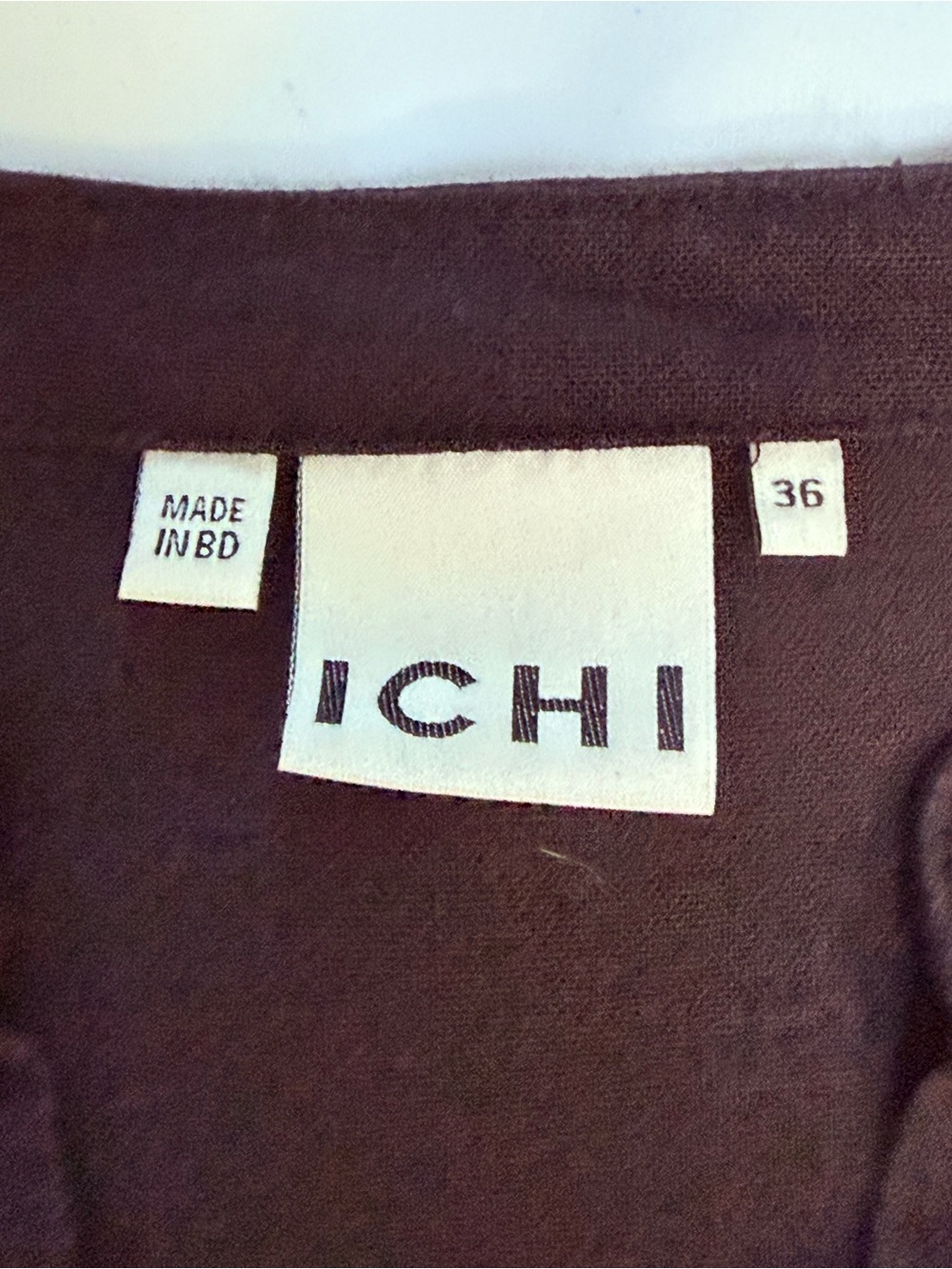 ICHI IHLINO Linen Day Dress Minimal Black Split-Neck Shift Dress Euro Summer - Picture 12 of 15